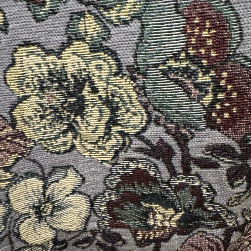 Zara Men's Floral Jacket - Blue and Cream - Picture 11 of 13